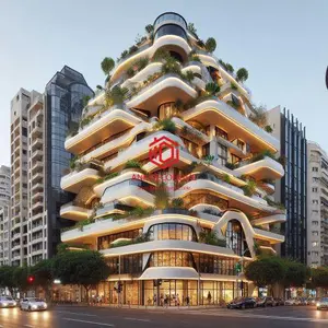 ساختمان با دکوراسیون به‌روز و مطابق با ترندهای سال 2024