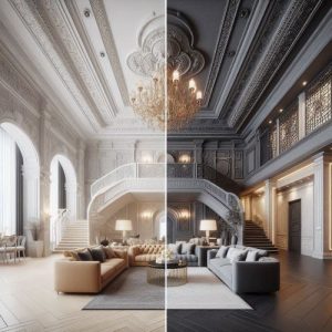 مقایسه دو سبک دکوراسیون داخلی مدرن و کلاسیک
